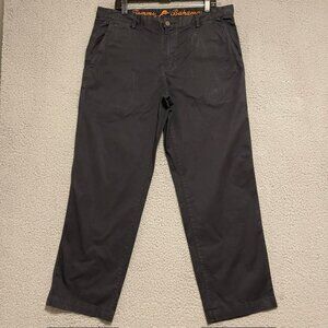 Tommy Bahama Mens Golf Chino Pants 38x32 Black Cotton Spandex Preppy Outdoor